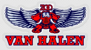 98 KZEW-FM Van Halen Window Sticker (7.69" x 3.87") - Picture 1 of 1