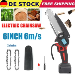 6 Zoll Mini Elektro Kettensägen Akku Kettensäge Handkettensäge für Einhell 18V - Bild 1 von 9