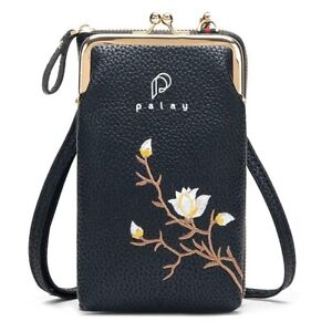 Women's Small Cross-Body Purse Wallet Sling Bag Phone Bag For Girls PU Leather