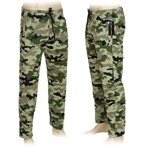 Herren Camouflage Hose Pants Jogginghose Trainingshose Army-Style Fleece L-XL - Bild 1 von 3