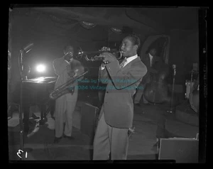 '50 Joe Newman & Illinois Jacquet Bop City Original 4"x5" POPSIE Foto Negativ - Bild 1 von 2