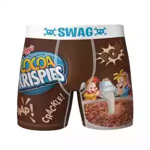 SWAG MEN’S CEREAL COLLECTION KELLOGG'S COCOA KRISPIES LOUNGE BOXER BRIEF XL - Picture 1 of 9