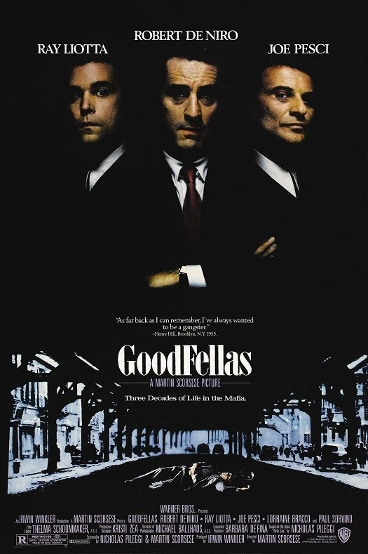 Goodfellas movie poster - Robert De Niro, Martin Scorsese poster 11 x 17 inches