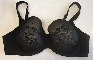 Reggiseno SOMA 36C Stunning Support UW Full Cover Pizzo senza cuciture coppa contorno NERO USATO IN OTTIME CONDIZIONI - Foto 1 di 8