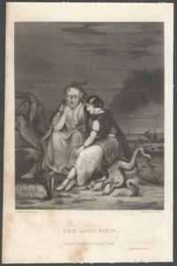 The Last Visit Godey’s Lady’s Book 19th Century Victorian Native American Print - Picture 1 of 1
