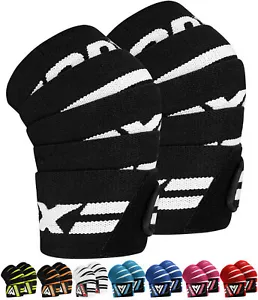 Knee Pads by RDX, Lifting Straps, Knee Sleeves Weightlifting, Knee Guard, Wraps - Picture 1 of 24