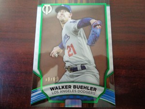 2022 Topps Tribute Walker Buehler #'ed 69/99 GREEN Parallel-DODGERS
