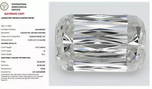 5.91 ASHOKA Antique Cut Lab Grown Diamond For Engagement Ring IGI Certify G VS1 - Picture 1 of 10