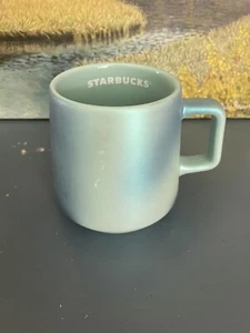 Starbucks 2021 Iridescent Turquoise Blue Mermaid Ocean Shimmer Pearl mug -14oz - Picture 1 of 6
