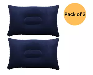 Camping Cushion Pillow Travel Neck Festival Beach Car Outdoors Reuse Inflatable - Picture 1 of 14