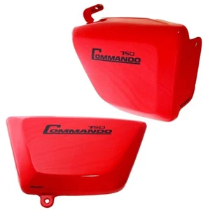 Tool Box Oil Tank Side Panel Red Paint For Norton Commando Fastback 750 - Picture 1 of 11