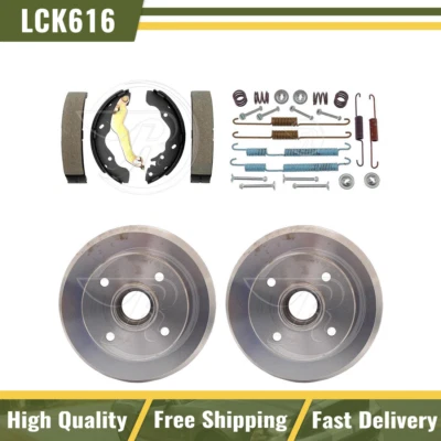 Rear Brake Drums & Brake Shoes Hardware Spring Kit Fits 1996 Hyundai Elantra - Image 1 of 4