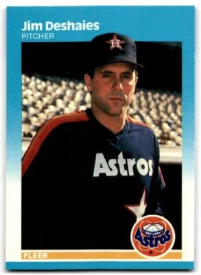 1987 Fleer Jim Deshaies Rookie . Houston Astros #56 - Image 1 of 2