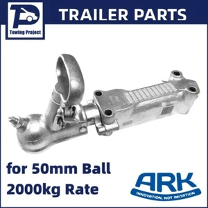 ARK Trailer Coupling Hitch Override Zinc Finish Mechanical 2T - Picture 1 of 12