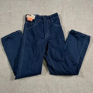 Levis Jeans Boys 10 Denim Pants Blue Deadstock Vintage 80s New Tags USA Slim - Picture 1 of 14