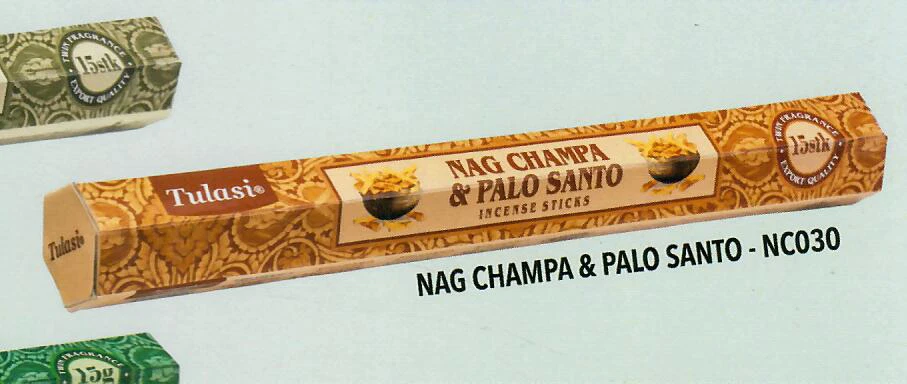Tulasi Nag champa / Palo santo  incense sticks [6 Pack of 15 Gms ] 120sticks - Image 1 of 1