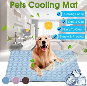 Dog Mat Cooling Summer Pad Mat For Dogs Cat Blanket Sofa Breathable Pet Dog Bed - Picture 1 of 9