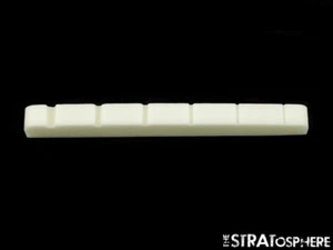 *NUEVA TUERCA DE HUESO ranura plana para Fender Telecaster Tele Blanco blanqueado 43 mm - Imagen 1 de 1