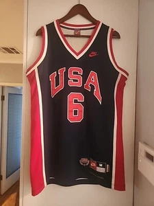 NIKE 1984 USA BASKETBALL PATRICK EWING RETRO JERSEY NBA DREAM TEAM 23rd GAMES - Picture 1 of 22