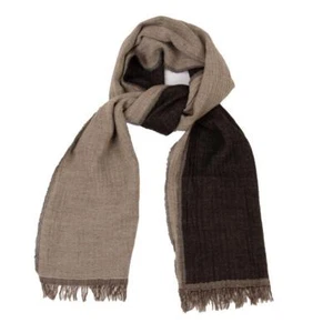 Papas+ Fine Merino Wool Bicolor Fringe Scarf(K-148632) - Picture 1 of 6