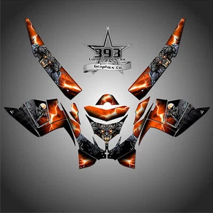 POLARIS IQ RACER 2005-2015 DECALS GRAPHICS WRAP WITH TUNNEL GUARDIAN ORANGE - Bild 1 von 1