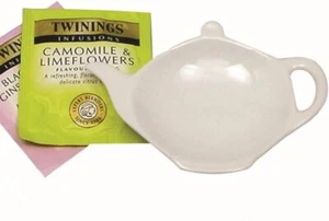 Bolsa de Té Ordenada Resto Cuchara Soporte Blanco Cerámica Cocina Decoración - Imagen 1 de 6