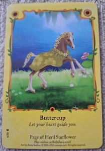 Bella Sara Sunflowers 6/55 Regular Buttercup Trading Collector Card - Bild 1 von 1