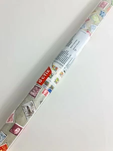2 x d-c-fix Möbelfolie Klebefolie Briefmarken muster 45 x 200 cm - Bild 1 von 3