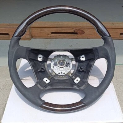 Руль 1992-1998 Mercedes S600 S500 W140 темно-зеленый дерево черная кожа - Изображение 1 из 4