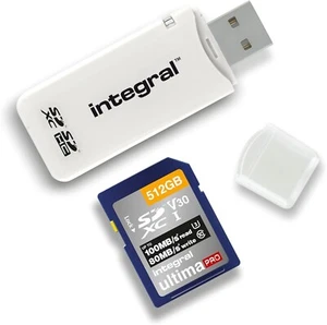 Integrierter USB 2.0 SD-Kartenleser für SD/SDHC/SDXC Speicherkarten - Weiß Adapter - Bild 1 von 6