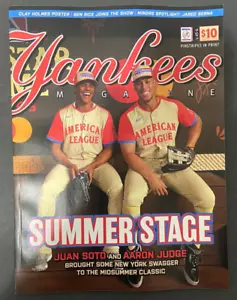 New York Yankees Magazine August 2024 Giancarlo Stanton, Aaron Judge, Ben Rice - Foto 1 di 5