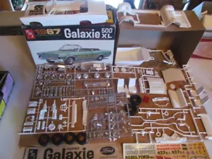 1967 Ford Galaxie convertible Model kit AMT unbuilt complete - Picture 1 of 13