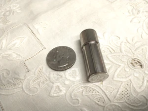 RARE Vintage 1930's Lipstick COTY Chrome Tube Etched Crown & Eagle - Picture 1 of 7
