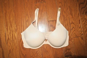 38B ❤️ PINK BRA VICTORIA'S SECRET ❤️ PUSH UP Lg. PADS FRONT CLOSURE COMFY SATIN - Picture 1 of 2