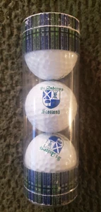 Novelty Souvenir St. Andrews Scotland Old Course Set of 3 Golf Balls (NEW) - Picture 1 of 2