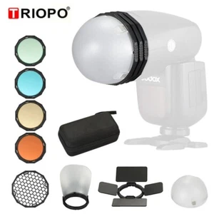 US TRIOPO TR-09 Magnetic Round Head Flash Accessories For Godox AD100Pro V1 V100 - Picture 1 of 11