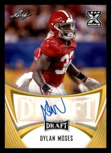 2021 Leaf Draft AUTO Gold #BADM1 Dylan Moses (ref 225298) - Picture 1 of 2