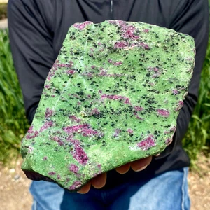 6.94LB Natural green Ruby zoisite (anylite) crystal Chakra Healing Energ - Picture 1 of 12