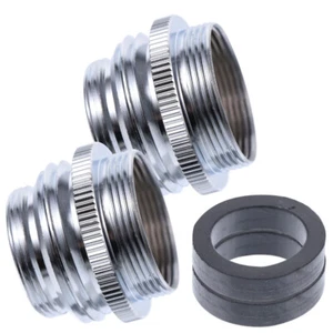 2PCS Faucet Adapter 22mm To 3/4 Inch/24mm Sink Faucet To Garden Hose Adapter - Picture 1 of 12