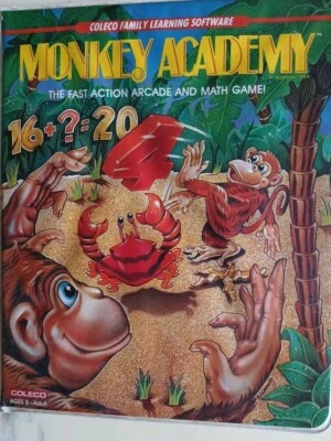Monkey Academy ColecoVision CIB Adam Computer System Case Manual Complete Box - Image 1 of 4