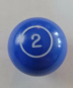 PIVOT POOL BALL 1972 MILTON BRADLEY GAME ORIGINAL REPLACEMENT BALL #2 - Picture 1 of 1