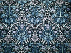 MORRIS & CO SPRING THICKET VELVET Fabric 128cm W x 96cm Long RRP £179/M - Picture 1 of 9