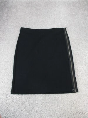 Falda lápiz Gap para mujer 12 negra elástica cremallera completa frontal NUEVA * Foto 1 de 4