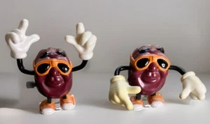 Vintage 1988 California Raisins Wind-Up Plastic Walking Toy Lot Of 2 TESTED - Picture 1 of 6
