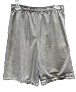 STARTERS Boys/Youth XL (14-16) Athletic wear Mesh Shorts Med Gray w/Neon Green - Picture 1 of 5