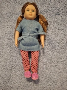 American Girl 6 Zoll Puppe - kastanienbraunes Haar, grüne Augen - Bild 1 von 2