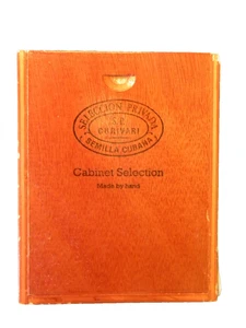 Cigar Box Mahogany Wood Mini Cigar Box Slide Top Robustos Nicaragua Labels - Picture 1 of 6