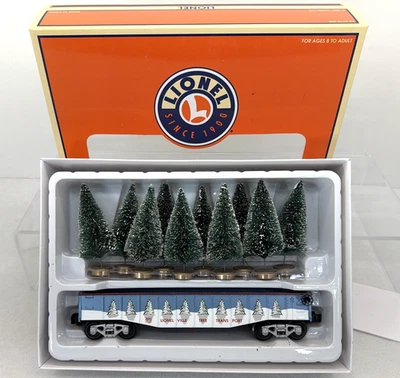 Lionel 6-26061 Lionelville Christmas Gondola with Holiday Trees O Gauge Used - Image 1 of 4