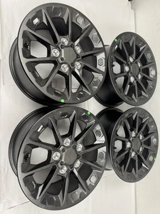 4-2025 POLARIS RZR PRO R /PRO S 15x7 5 LUG FRONT/REAR STEALTH BLACK WHEELS - Picture 1 of 8