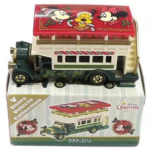 Tomica Disney Omnibus Weihnachten 2021 Fahrzeug weiß-grün-rot Tokyo Disney Resort - Bild 1 von 1